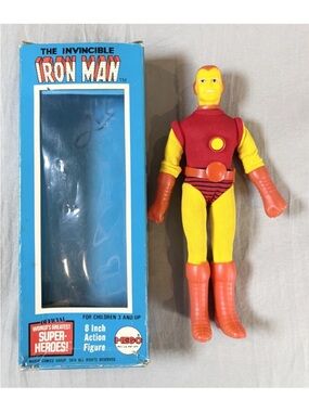 Vintage Mego Iron Man Action Figure 1974 8 Inch Wgsh